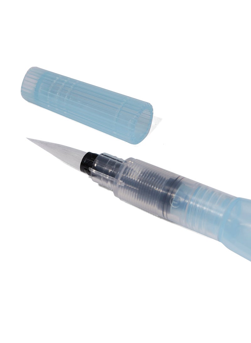 Pentel Aquash Broad  Water Brush Clear/Blue - Image 2