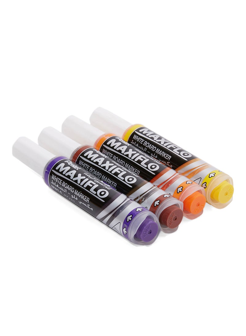 Pentel 4-Piece White Board Marker Multicolour - Image 1