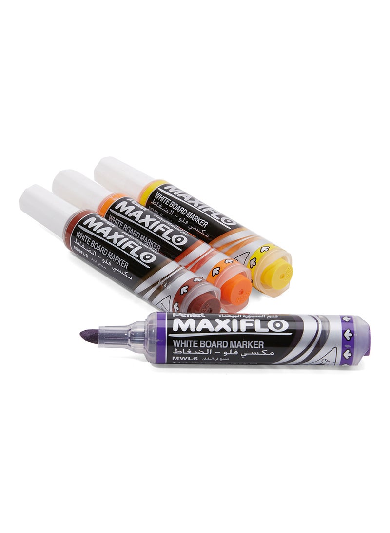 Pentel 4-Piece White Board Marker Multicolour - Image 2