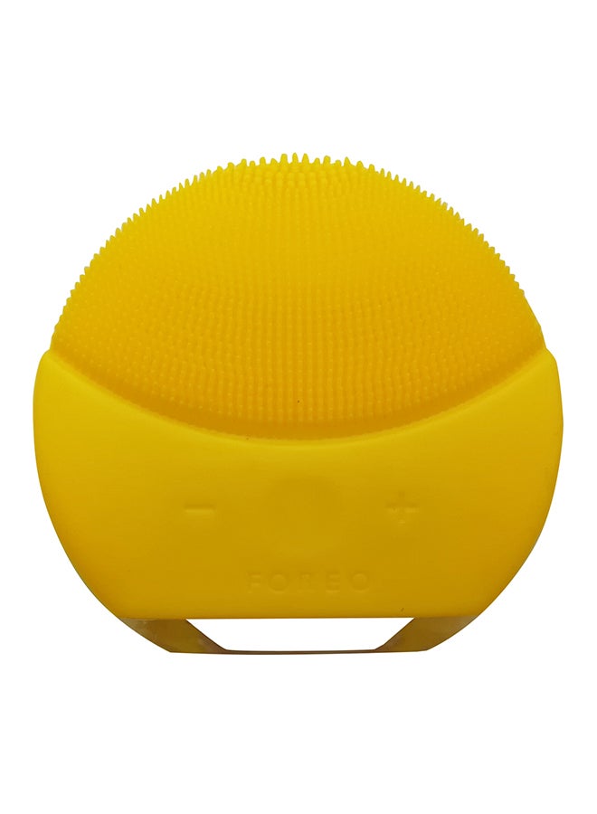 Luna Rechargeble Silicone Brush Facial Skin Massager Yellow  - Image 1