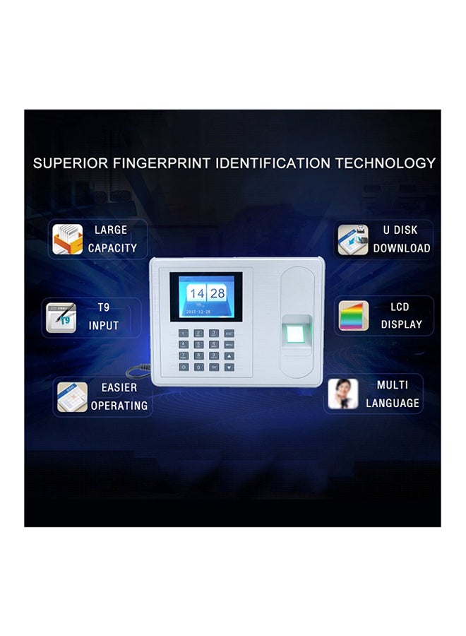 Beauenty - C-3150UK Fingerprint Attendance Machine Silver - Image 1