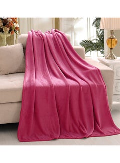 Safar Tekstil Super Soft Flano Blanket Flannel Pink 140x100cm  - Image 2