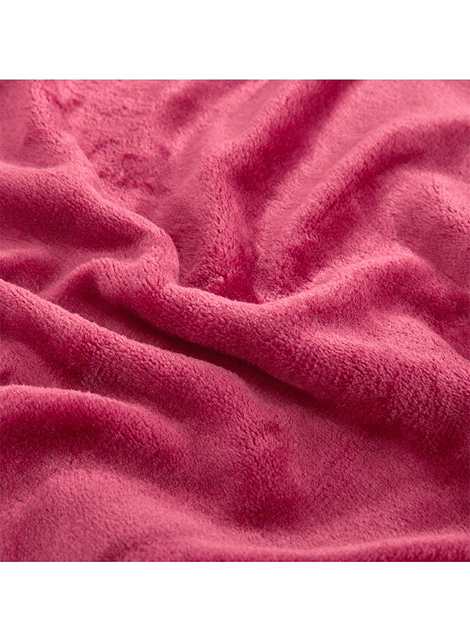 Safar Tekstil - Super Soft Flano Blanket Flannel Pink 140x100cm - Image 1