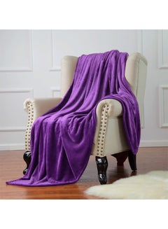 Safar Tekstil Super Soft Flano Blanket Flannel Purple  - Image 2