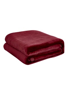 Safar Tekstil Super Soft Flano Blanket Flannel Maroon 160x225cm  - Image 1