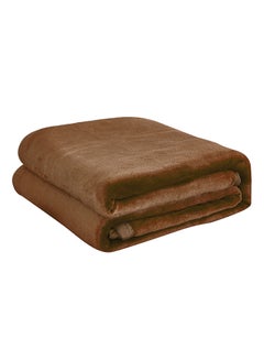 Safar Tekstil Super Soft Flano Blanket Flannel Brown 220x200cm  - Image 1
