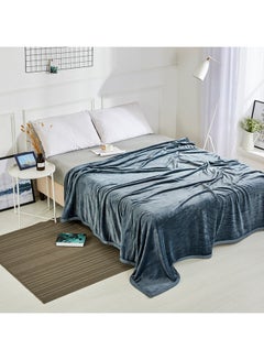 Safar Tekstil Super Soft Flano Blanket Flannel Grey  - Image 2