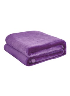 Safar Tekstil Super Soft Flano Blanket Flannel Purple 220x240cm  - Image 1