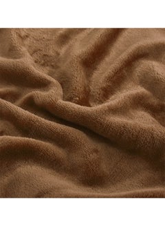 Safar Tekstil Super Soft Flano Blanket Flannel Brown 220x200cm  - Image 3