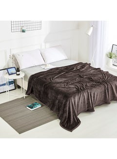 Safar Tekstil Super Soft Flano Blanket Flannel Dark brown  - Image 2