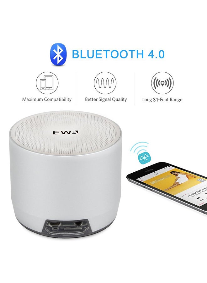 Portable Wireless Speaker With Passive Subwoofer Silver - Image 2