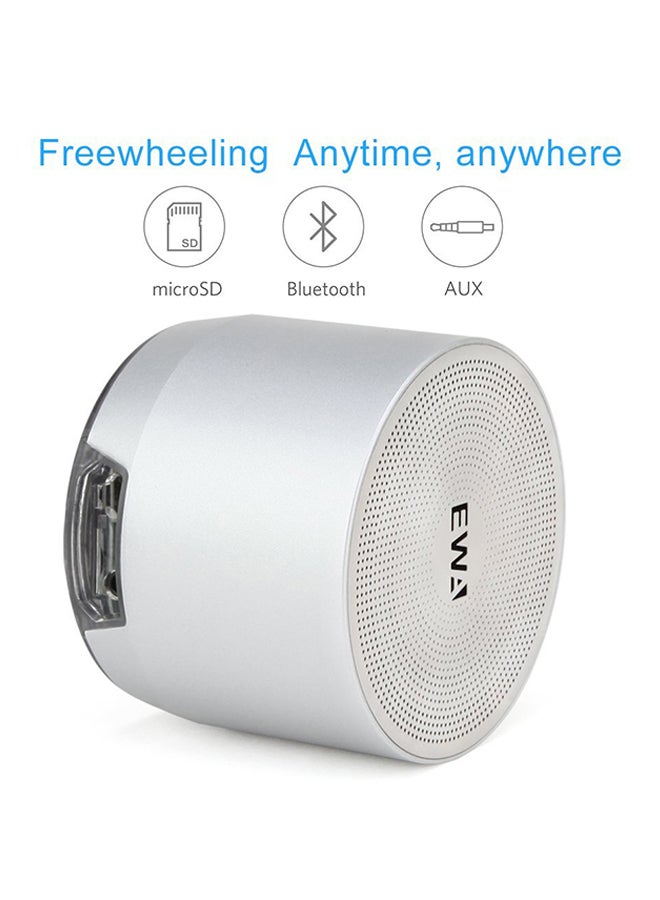 Portable Wireless Speaker With Passive Subwoofer Silver - Image 3