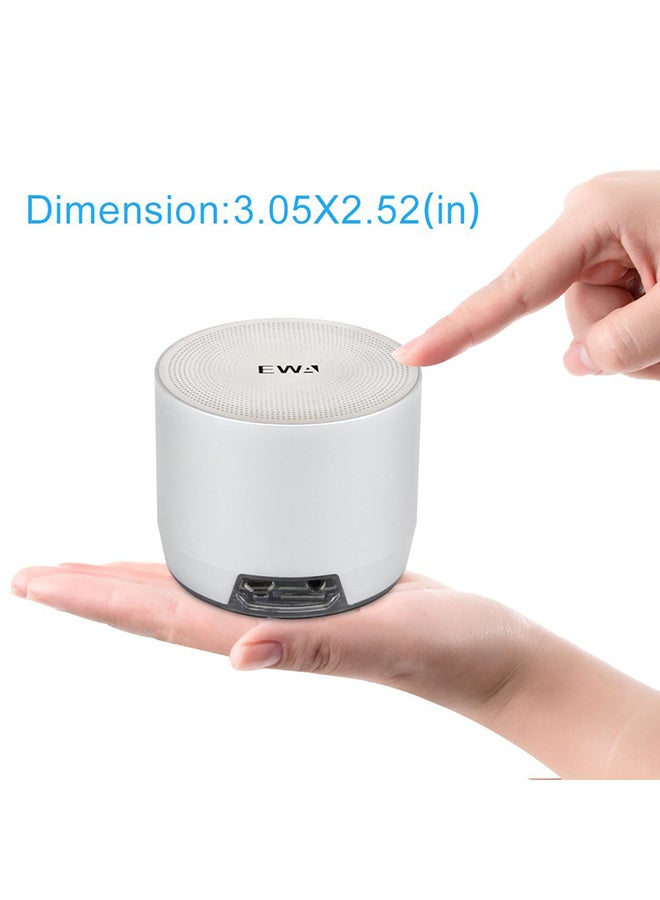 Portable Wireless Speaker With Passive Subwoofer Silver - Image 4