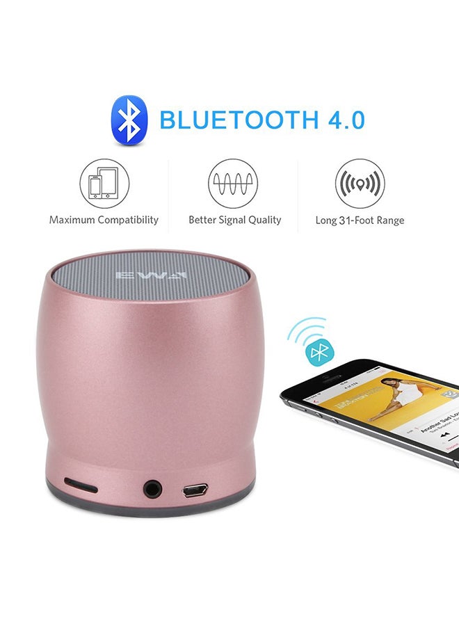 EWA Portable Bluetooth Speaker Pink - Image 2