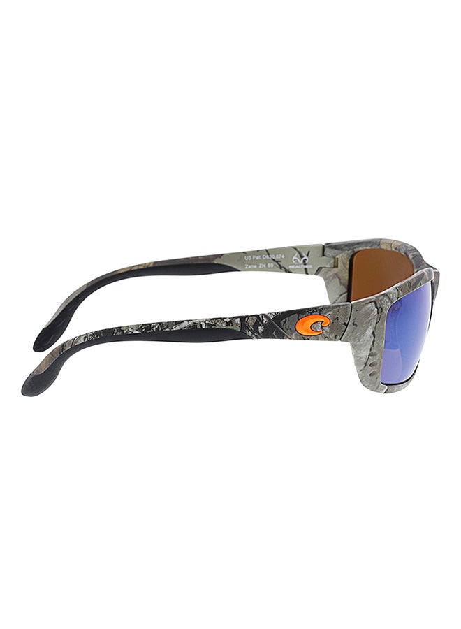 Men's Zane Polarized Rectangular Sunglasses ZN69OGMGLP