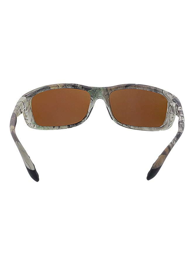 Men's Zane Polarized Rectangular Sunglasses ZN69OGMGLP