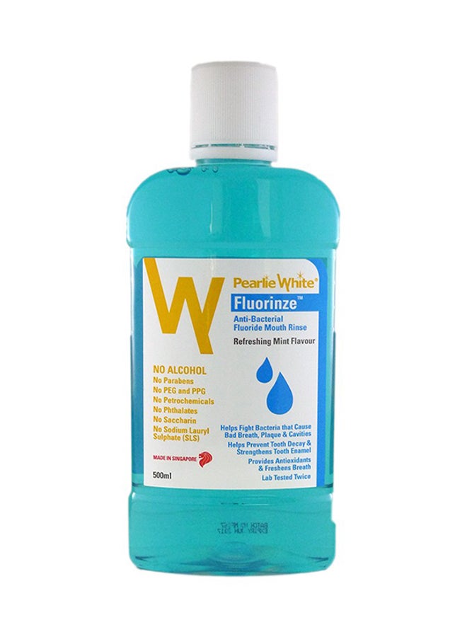 Pearlie White Anti-Bacterial Fluoride Mouth Rinse Multicolour 500ml - Image 1