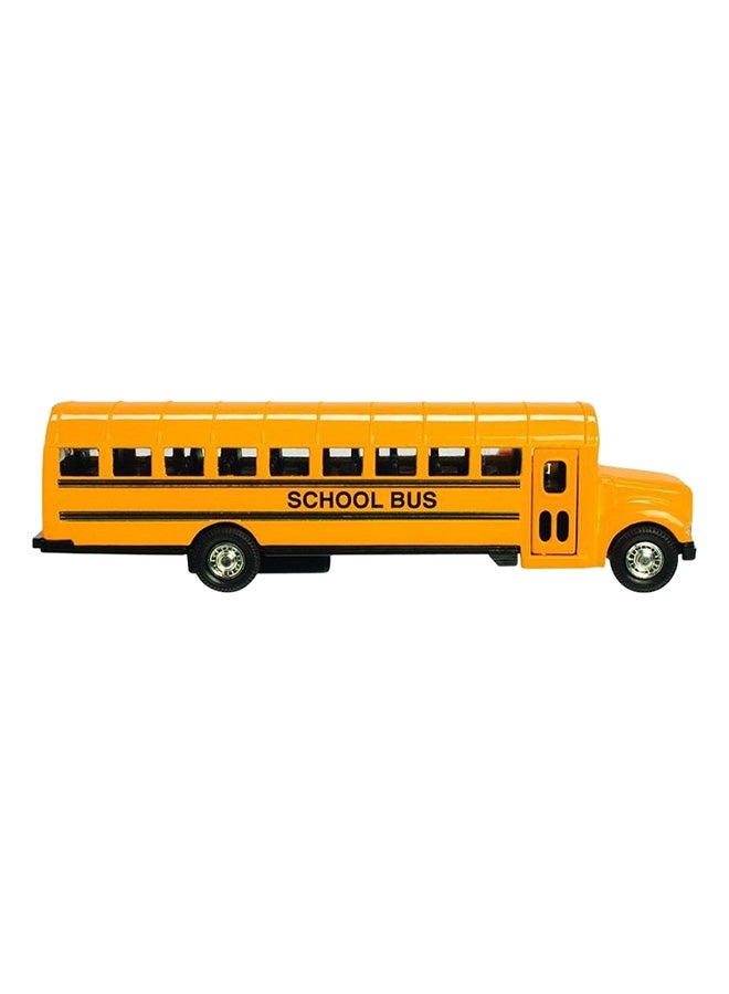 kingsfan Pull Back Diecast School Bus Model 6inch  - Image 2