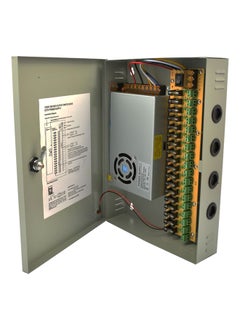 UK PLUS CCTV Power Box 12V 30A 18 Channel Grey  - Image 2