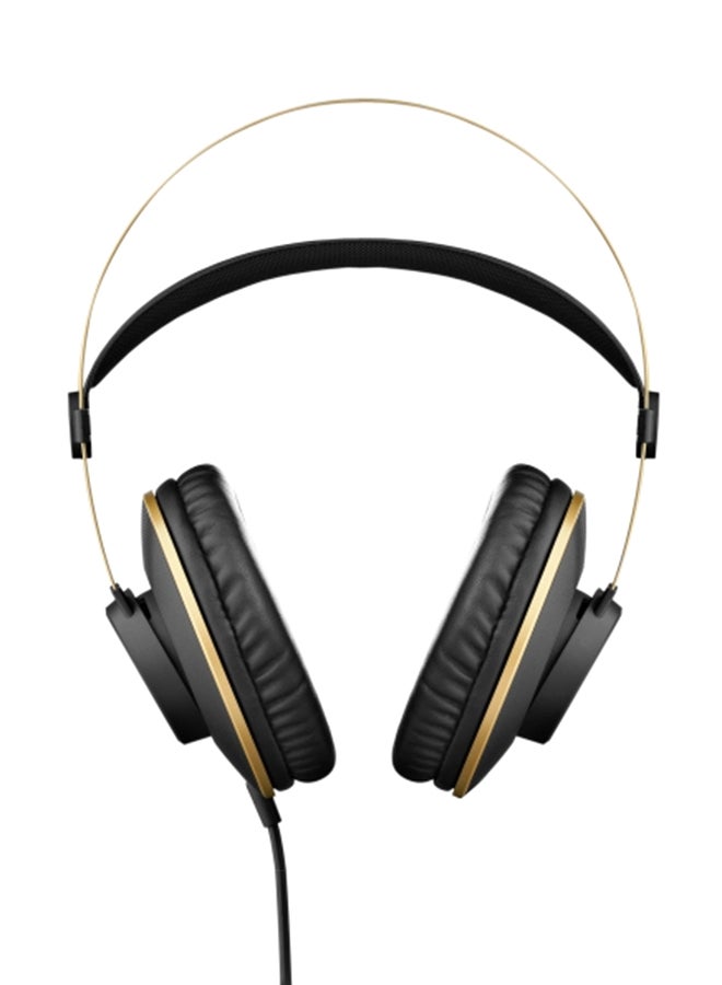 AKG Over-Ear Monitor Headphones Matte Black/Gold  - Image 1