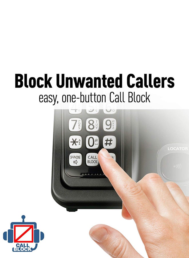 KX-TGD512B Cordless Phone With 2 Handsets Black