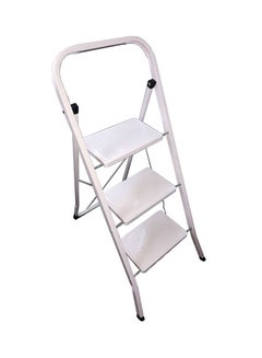 Hawk King 3-Step Foldable Ladder Silver 1.2meter  - Image 1