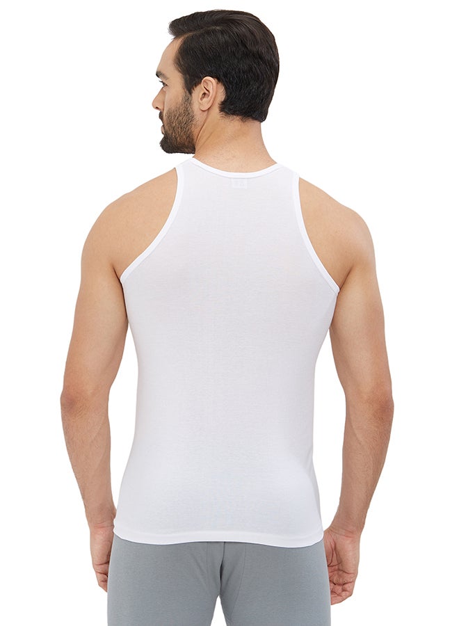 BYC Aerocool Sleeveless Vest White  - Image 2