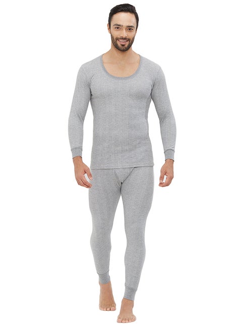 2-Piece Full Body Thermal Set Light Grey