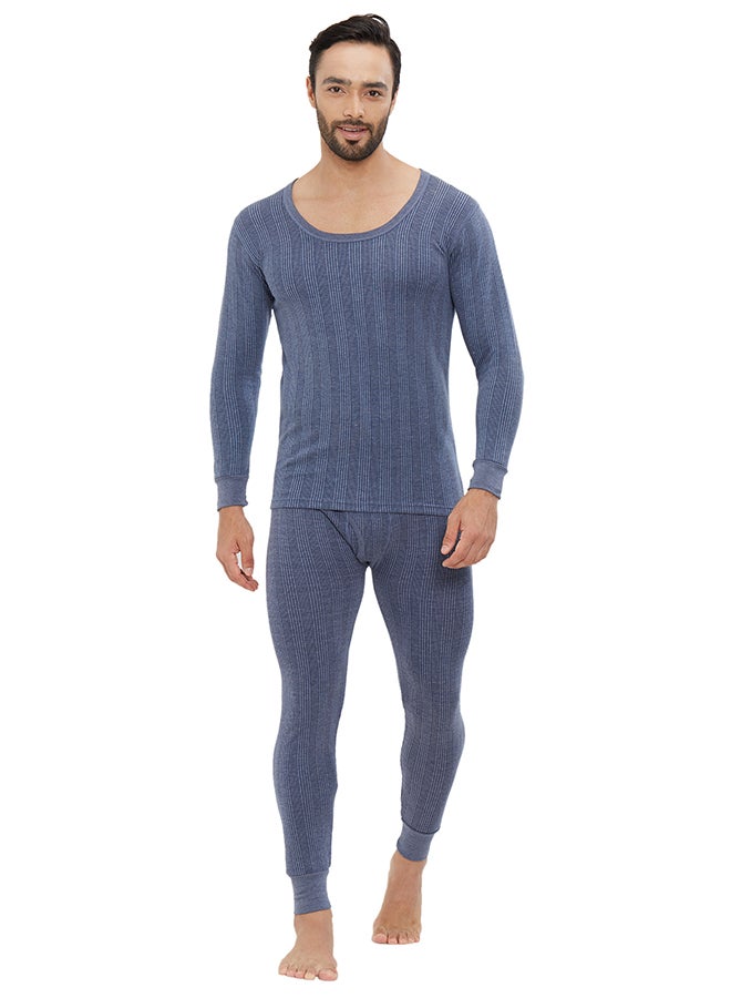 AMPM 2-Piece Full Body Thermal Set Navy Blue