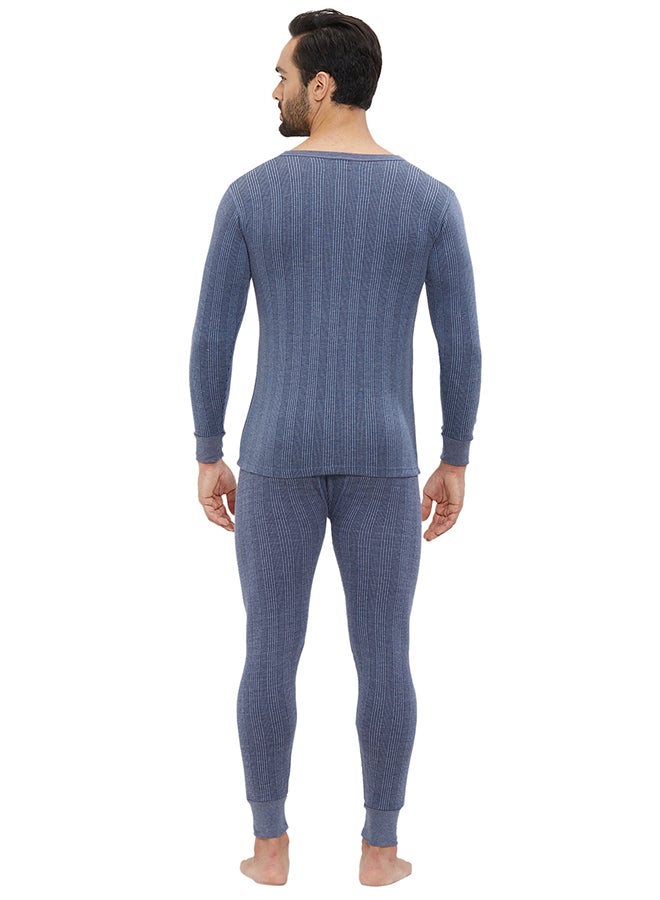AMPM - 2-Piece Full Body Thermal Set Navy Blue - Image 1