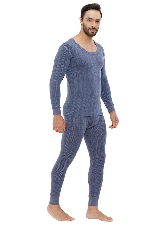 AMPM - 2-Piece Full Body Thermal Set Navy Blue - Image 1