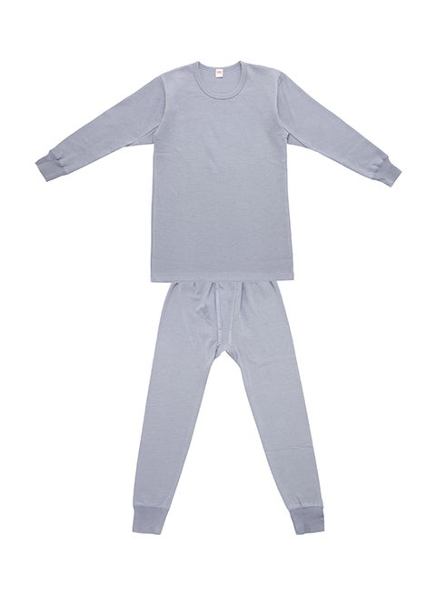 2-Piece Full Body Thermal Set Dark Grey