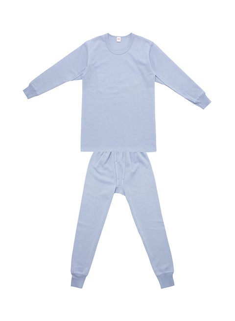 2-Piece Full Body Thermal Set Light Grey