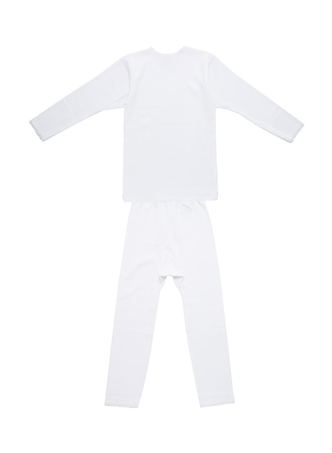 BYC - 2-Piece Full Body Thermal Set White - Image 1