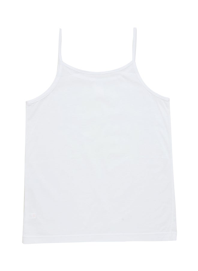 BYC Round Neck Cotton Vest White  - Image 2