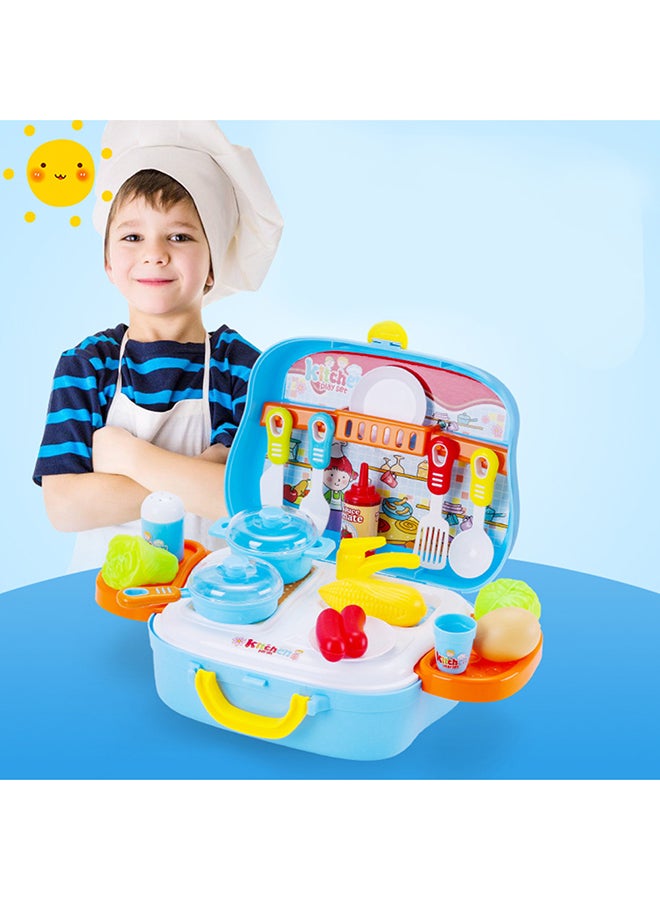platube 16-Piece Pretend Play Big Kitchen Cook Set - Image 4