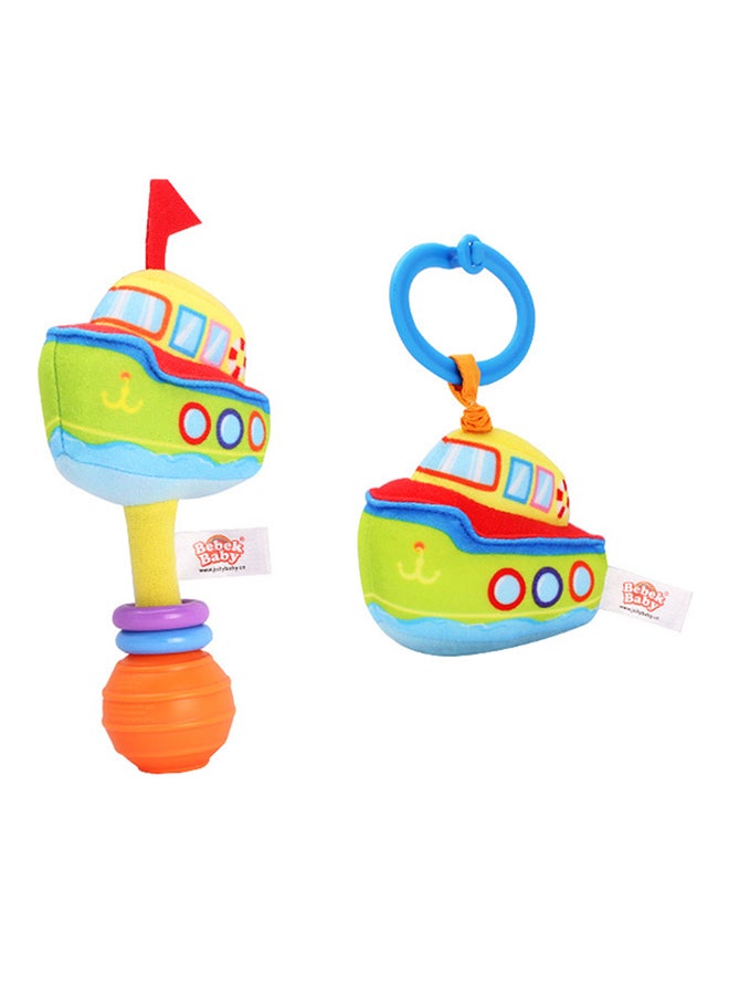 platube 2-Piece Baby Rattle Attachment Toy Set