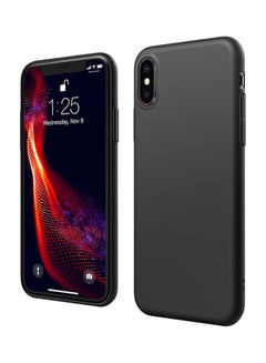Silicone Back Case Cover For Apple iPhone Xs Max Black