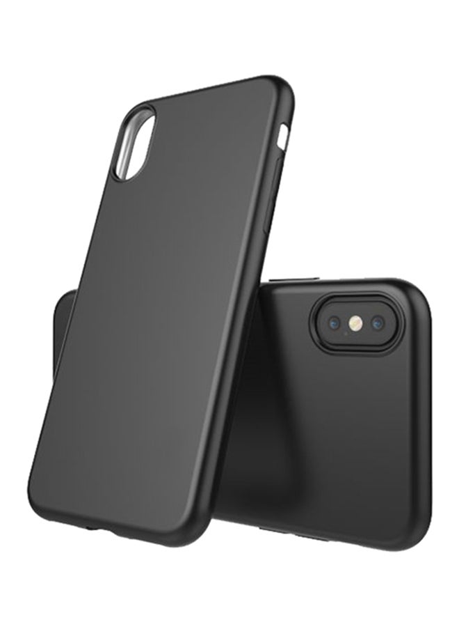 INEIX - Silicone Back Case Cover For Apple iPhone Xs Max Black - Image 1