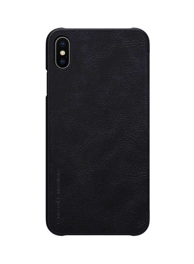 Nillkin - Qin Series Leather Flip Cover For Apple iPhone XS Max Black - Image 1