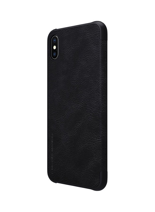 Nillkin - Qin Series Leather Flip Cover For Apple iPhone XS Max Black - Image 1