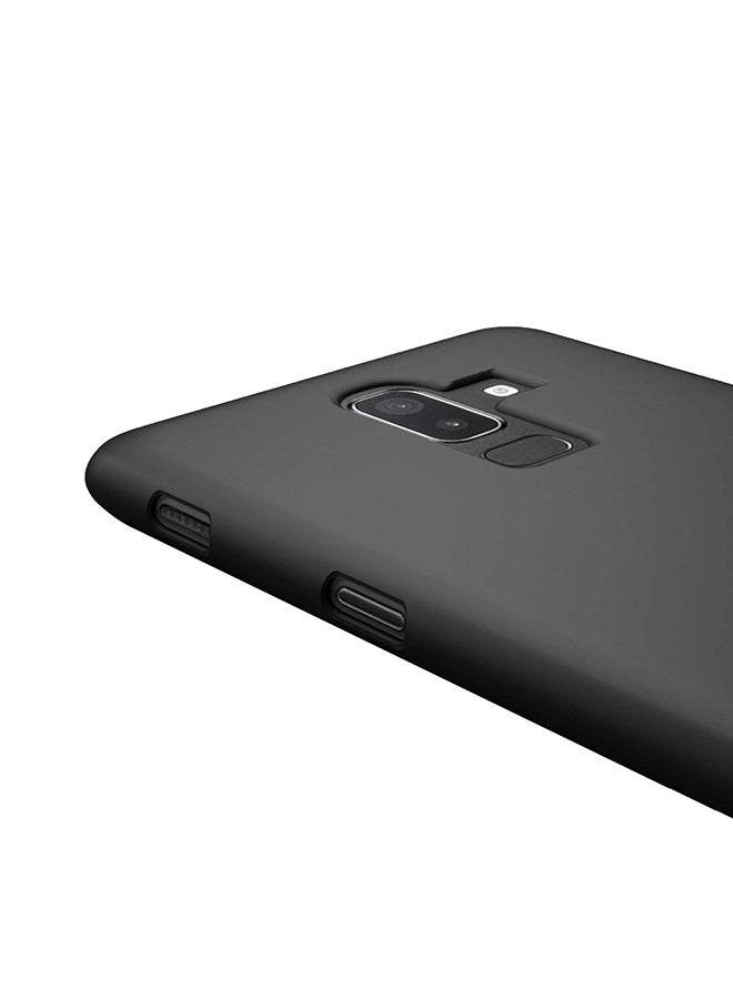 INEIX Silicone Back Case Cover For Samsung Galaxy J8 (2018) Black - Image 2