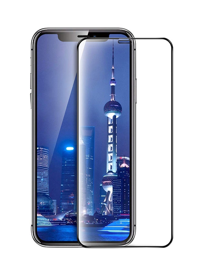 إينيكس لاصقة حماية شاشة كامل التغطية من الزجاج المقوى ثلاثية الأبعاد لهواتف أبل آيفون XR أسود - Image 1