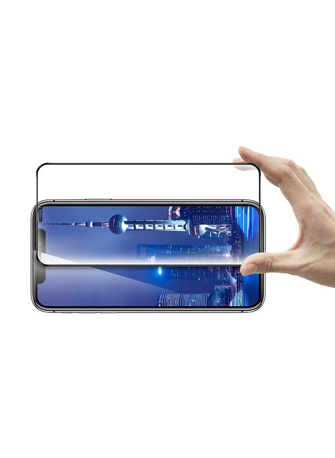 إينيكس لاصقة حماية شاشة كامل التغطية من الزجاج المقوى ثلاثية الأبعاد لهواتف أبل آيفون XR أسود - Image 2