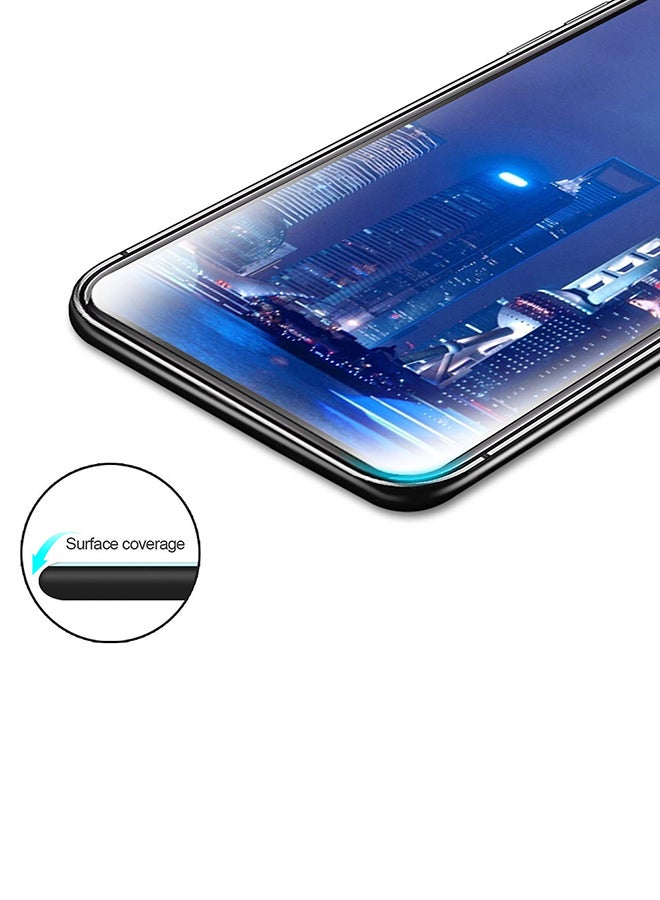 إينيكس لاصقة حماية شاشة كامل التغطية من الزجاج المقوى ثلاثية الأبعاد لهواتف أبل آيفون XR أسود - Image 4