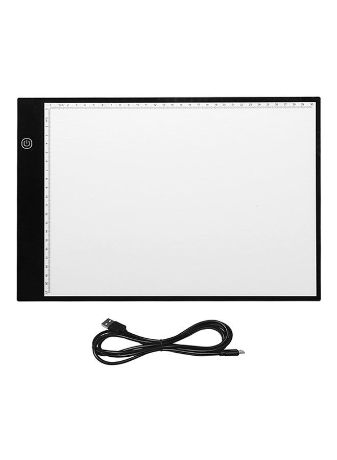 A4 LED Powered Light Box Tracer Copy Board Black