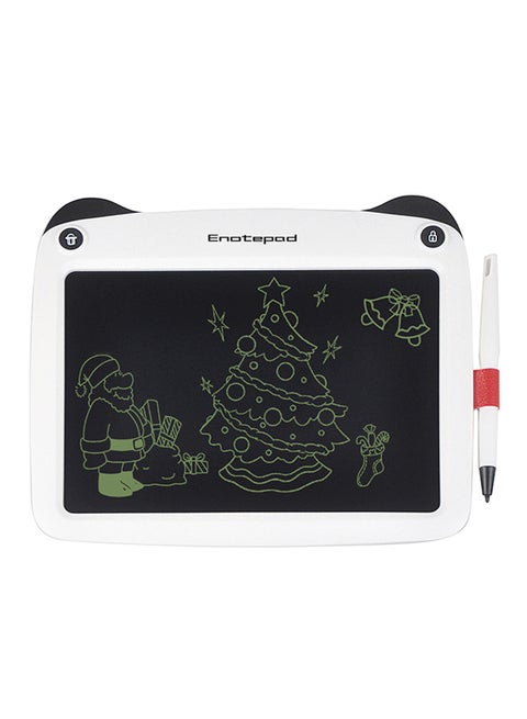 Portable LCD Multipurpose Board With Erase Lock Button White