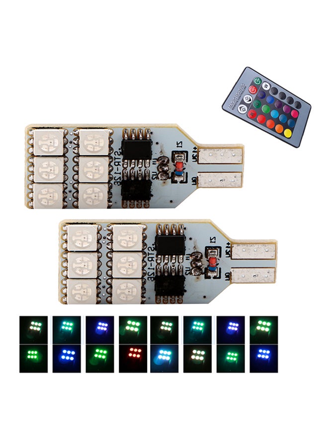 Toby's - 2-Piece T10 License Plate LED Light With Remote Set - Image 1