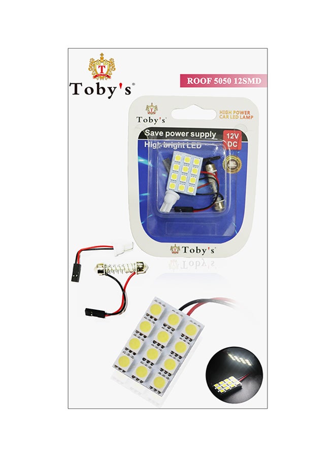 توبيز طقم مصابيح سقف السيارة الداخلي T10 بإضاءة LED مكوّن من قطعتين - Image 3