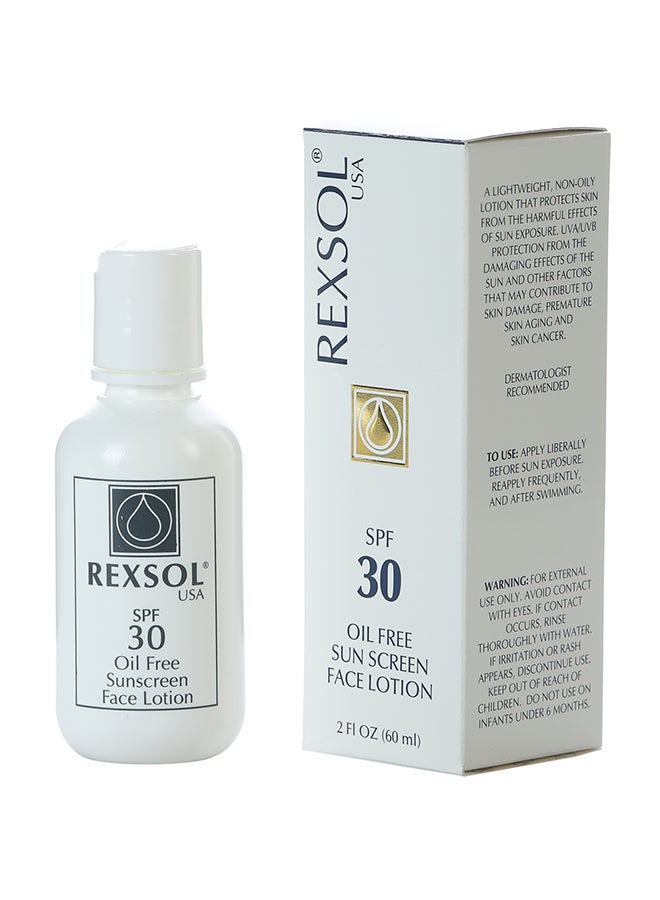 REXSOL Oil Free Sunscreen Face Lotion SPF30 60ml
